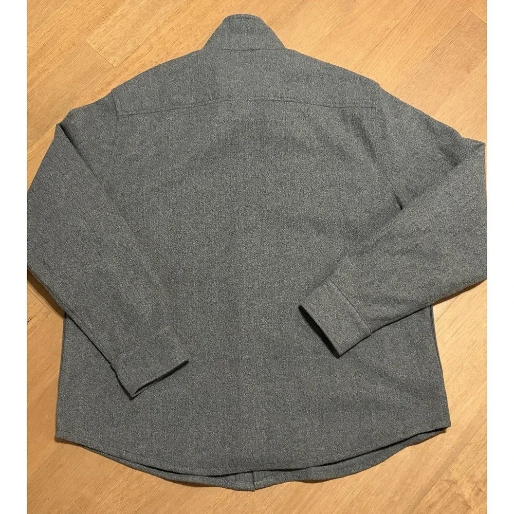 Jeremiah Shirt Jacket Gray Wool Camp Chore Barn Field Lined - Picture 9 of 12